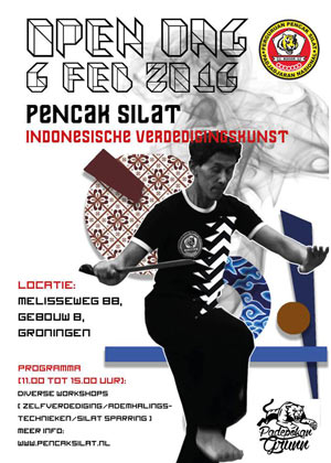 Poster Pencak Silat open dag 2016